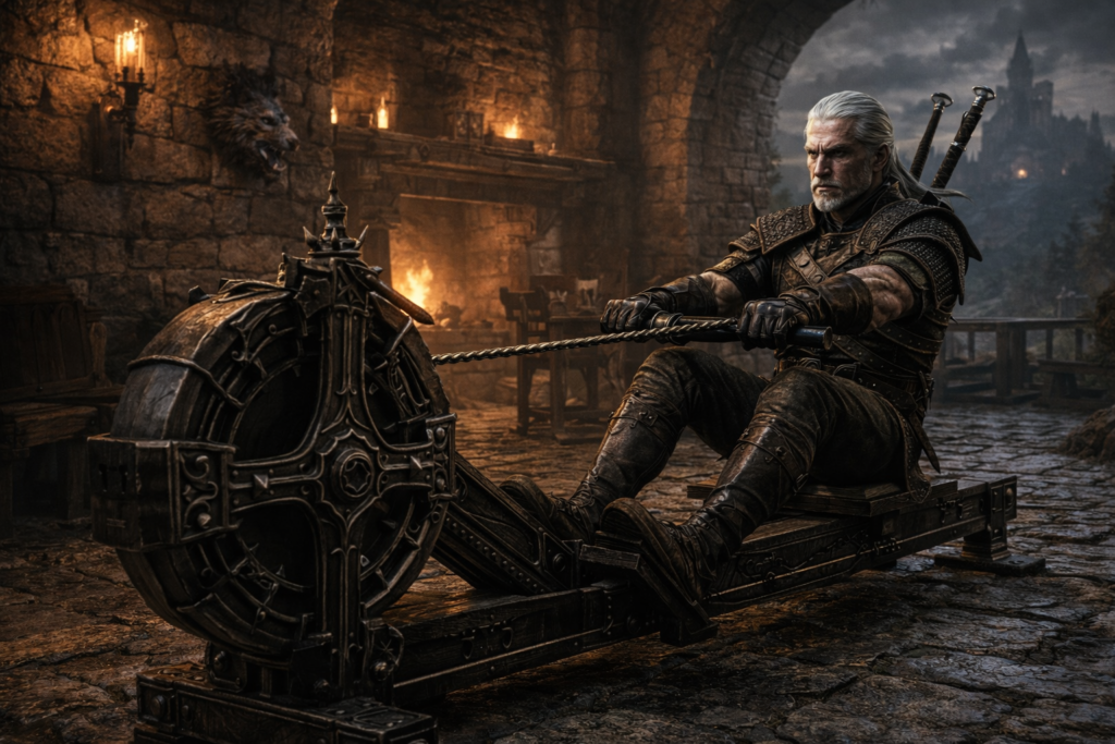 witcher treniruote irklavimo treniruoklis